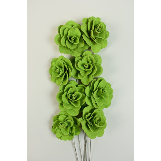 Akácia virág 6cm falfestékes halványzöld