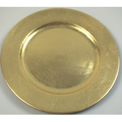 pc. 1 plastic plate gold