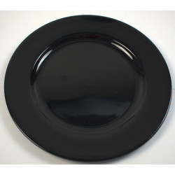 pc. 1 plastic plate black