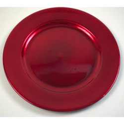 Dekor tányér 20cm piros