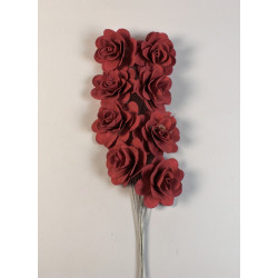 Fa rózsa 6cm falfestékes bordó