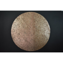 Koszorú alátét szövet 38cm rozé arany