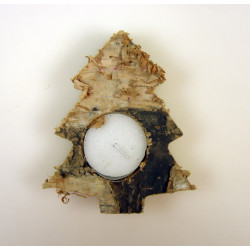 Mécsestartó fenyő fenyőfából 11×9,5cm natúr