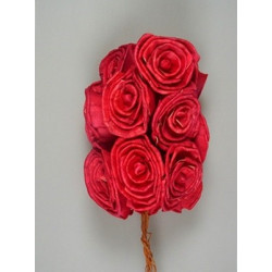 Ming rózsa 6cm piros