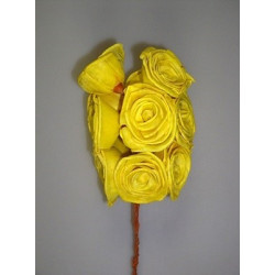 Ming rózsa 6cm sárga