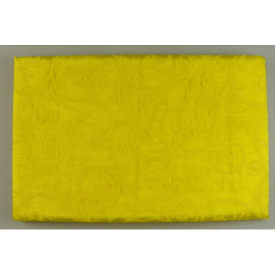 Organza mintás 1,5m×3m sárga
