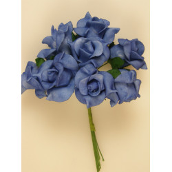 Polifoam rózsa 3cm kék