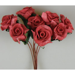 Polifoam rózsa 3cm piros