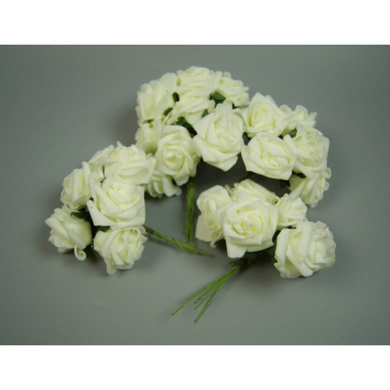 Polifoam rózsa 4,5cm cream