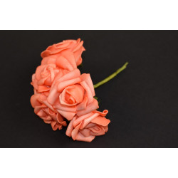 Polifoam rózsa 4,5cm lazac