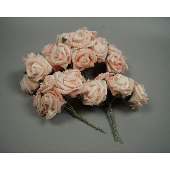 Polifoam rózsa 4,5cm rózsaszín
