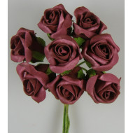 Polifoam rózsa 5cm bordó