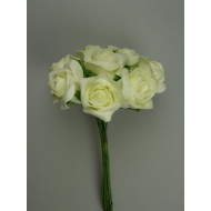 Polifoam rózsa 5cm krém