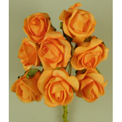 Polifoam rózsa 5cm narancs