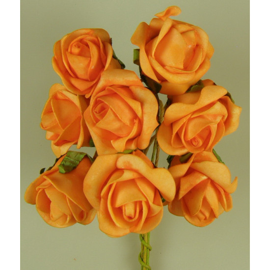 Polifoam rózsa 5cm narancs