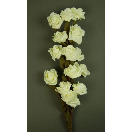 Polifoam rózsa csokor 6cm×60cm cream