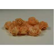 Polifoam rózsa fej 3cm peach