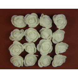 Polifoam rózsa fej 3cm fehér