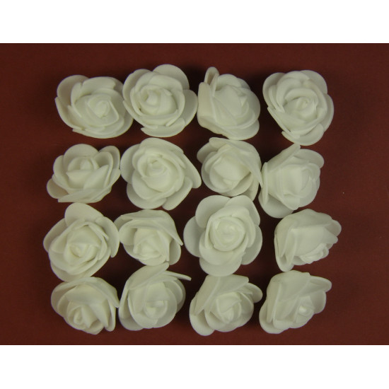 Polifoam rózsa fej 3cm white