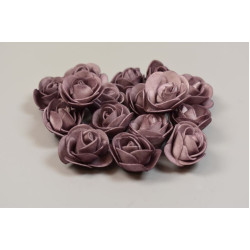 Polifoam rózsa fej 3cm mosott lila