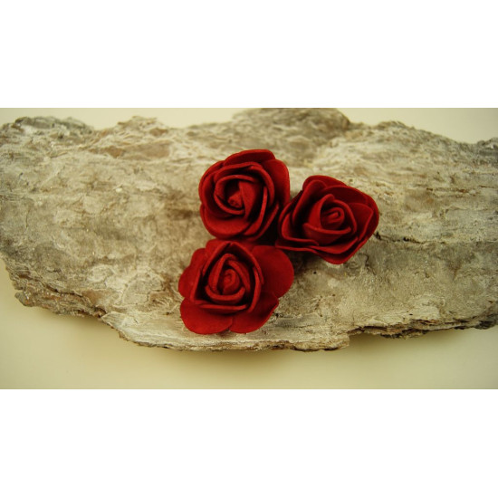 Polifoam rózsa fej 3cm red