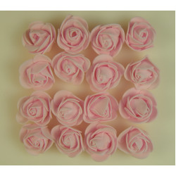 Polifoam rózsa fej 3cm rózsaszín
