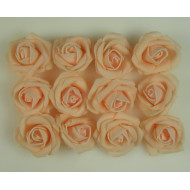 Polifoam rózsa fej 4,5cm peach
