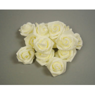 Polifoam rózsa fej 4,5cm cream