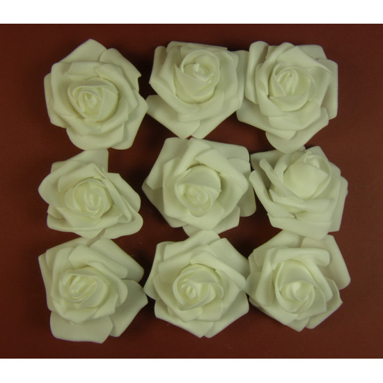 Polifoam rózsa fej 7cm white