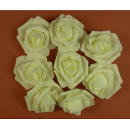 Polifoam rózsa fej 7cm cream