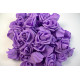 Polifoam rózsa fej 7cm lila