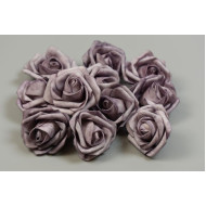 Polifoam rózsa fej 7cm mosott purple
