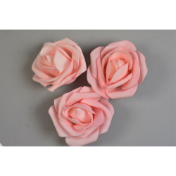 Polifoam rózsa fej 7cm rózsaszín