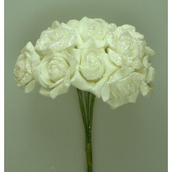 Polifoam rózsa futó 3cm fehér