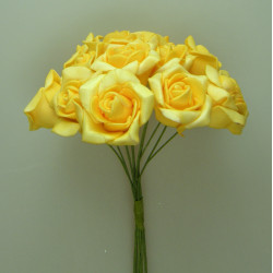 Polifoam rózsa futó 3cm sárga