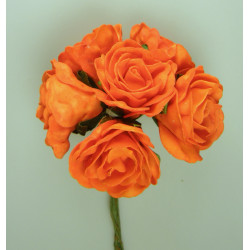 Polifoam rózsa pünkösdi 6cm narancs