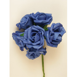 Polifoam rózsa vad 6cm kék