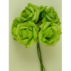 Polifoam rózsa vad 6cm köz.zöld